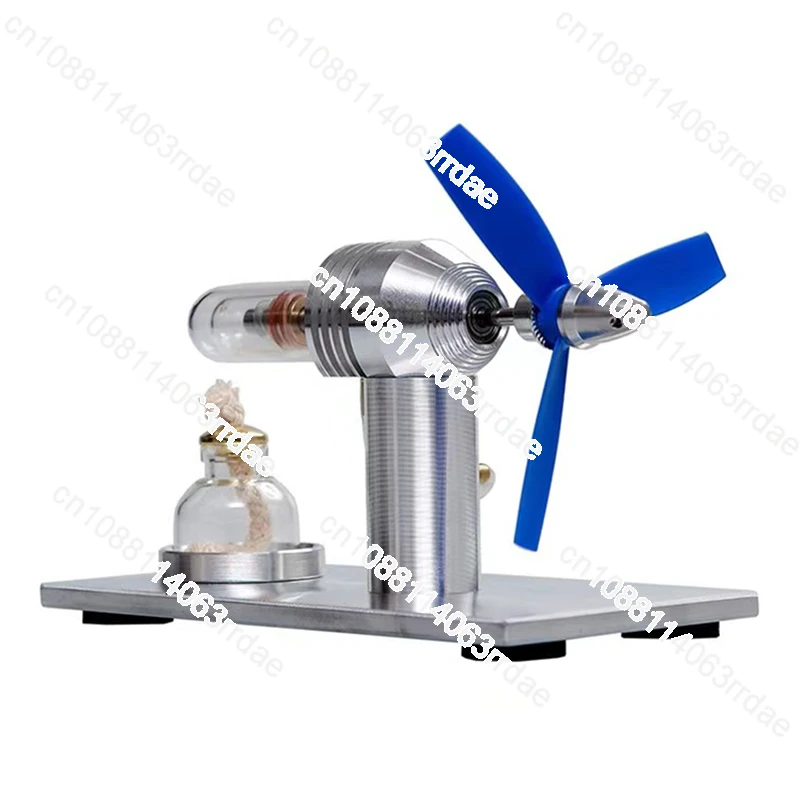 B-M Stirling Fan Engine Model Physics Steam Engine Technology Science Experiment Power Generation Toy