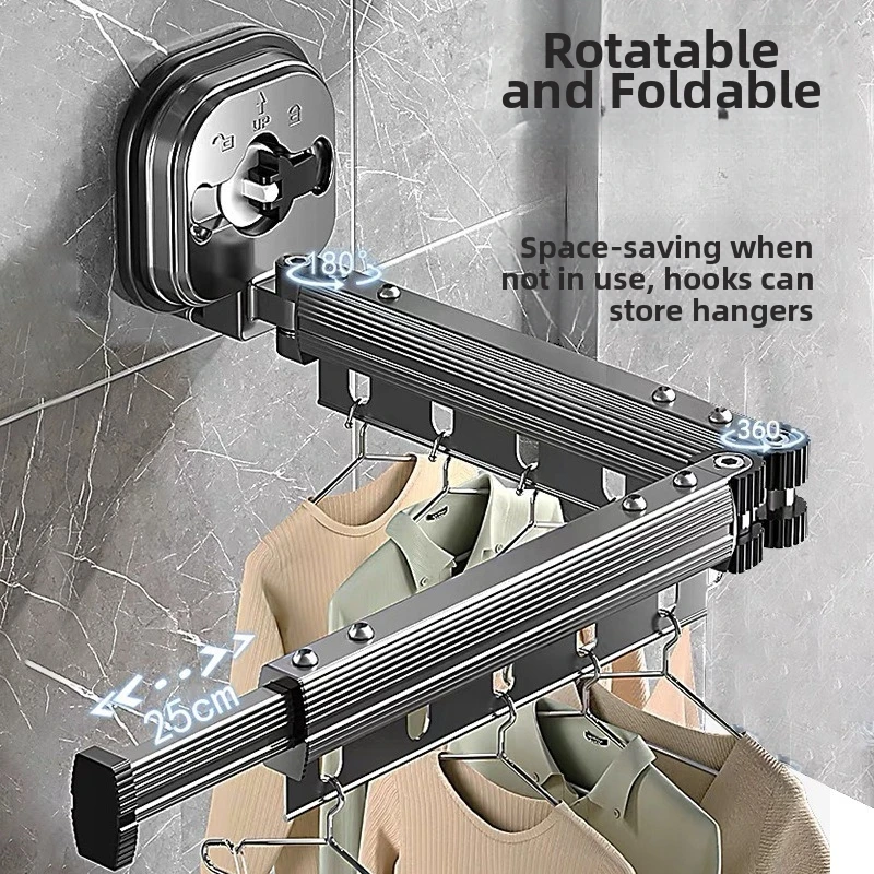 

Retractable Clothes Drying Rack,Space-Saver,Collapsible Drying Racks for Laundry Room,Wall Mounted Clothes Hanger Rack