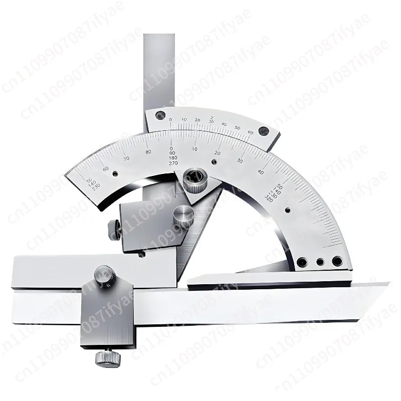 Hi-quality Carbon Steel Universal Bevel Protractor 0-320 Degree Accuracy Angle Measuring