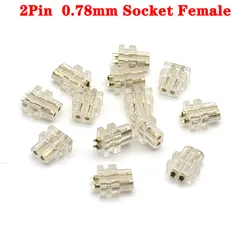 NEW 0.78mm 2pin Socket Female Double Pin Socket Male Diy Custom High-end Headphone Cable Accessories Pin Plug connector