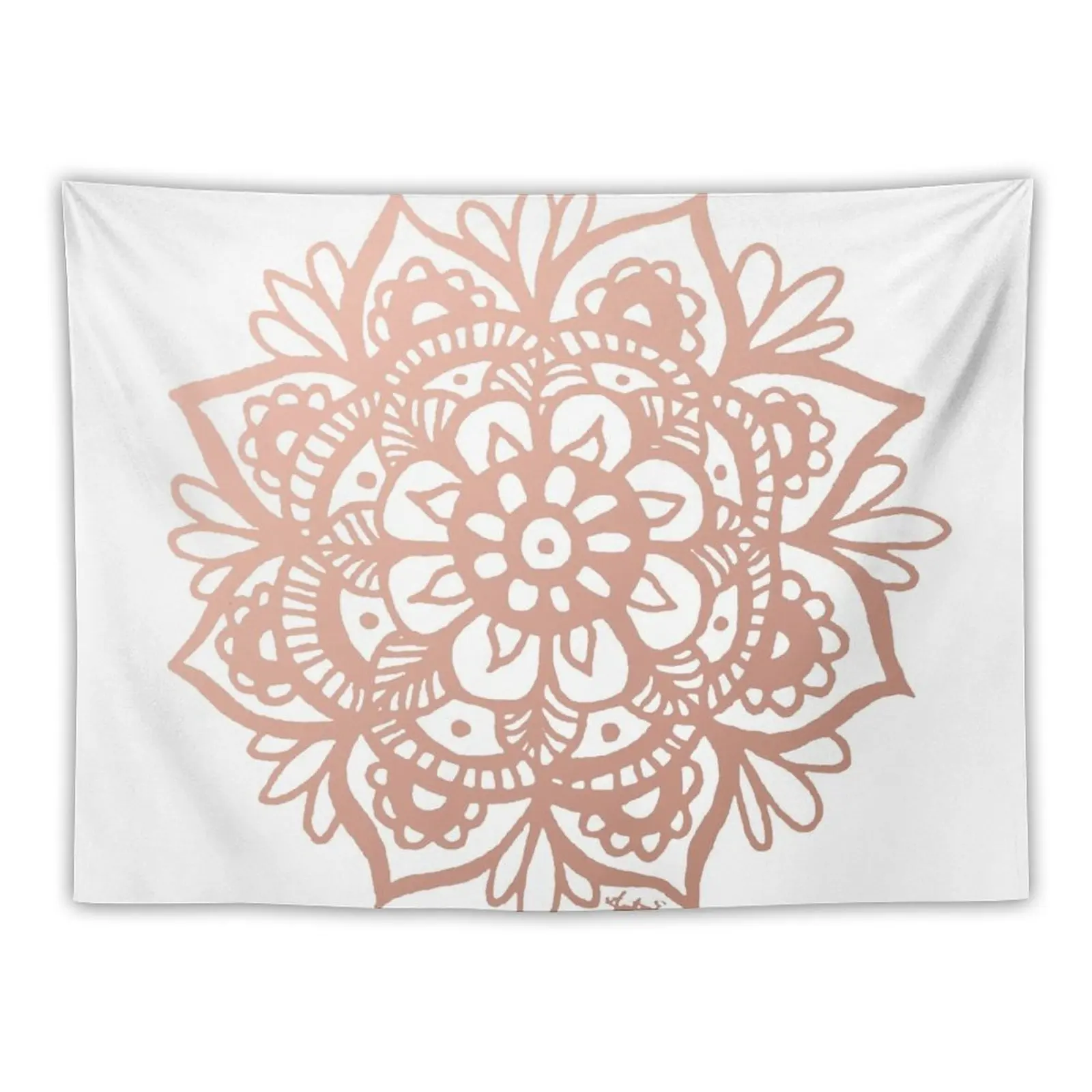 

Rose Gold Mandala Flower Tapestry Carpet Wall Tapete For The Wall