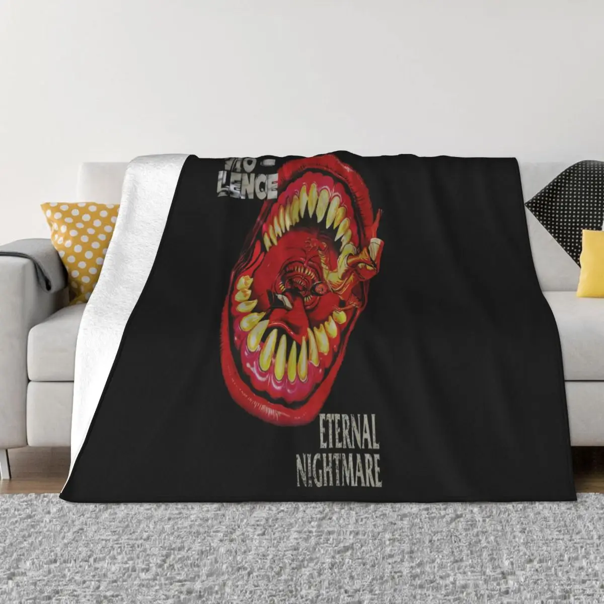 Vio Lence Eternal Nightmare Thrash Metal Forbidden Exodus Unisex T- On Sale Unisex Best Selling Cute Throw Blanket