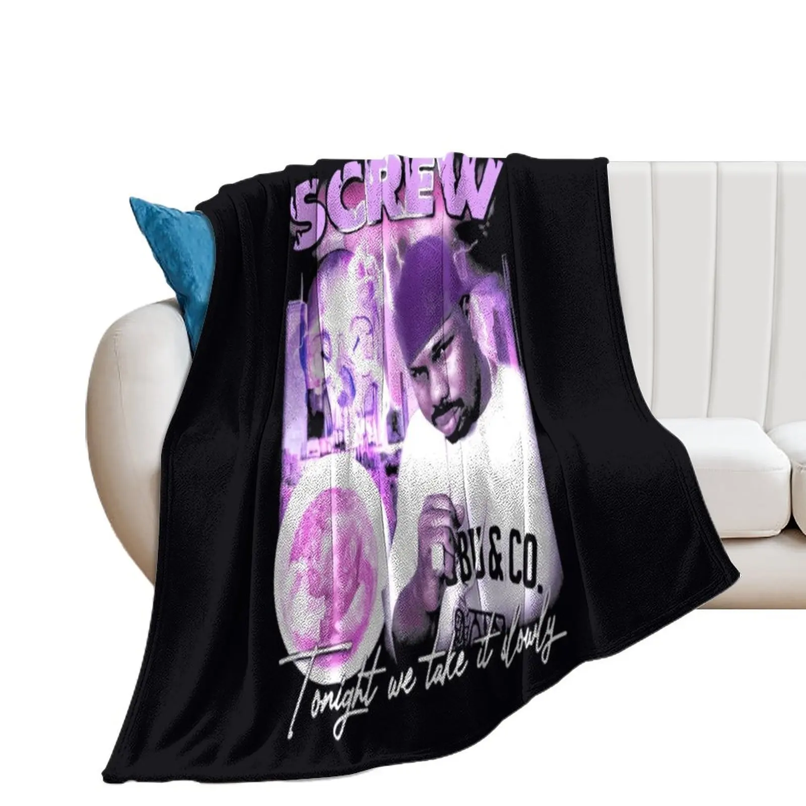 DJ Screw \t Throw Blanket anime Weighted Soft Blankets