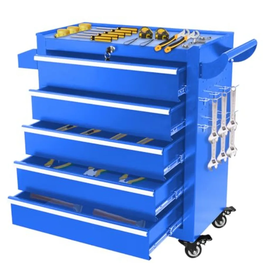 Rolling Tool Chest with Wheels, Metal Tool Box Assembly Requi