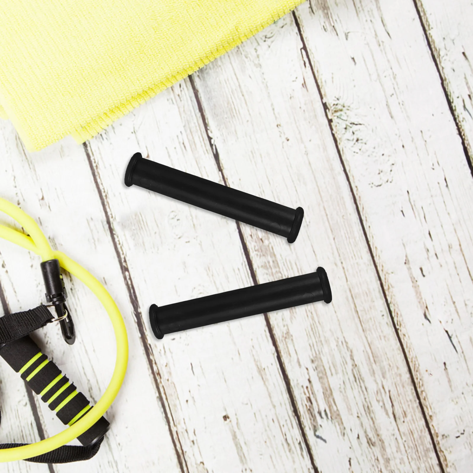 20Pcs Pull Down Fitness Handles Resistance Band Cable Attachments Ergonomic Anti Slip Lightweight Exercising Workout Tools