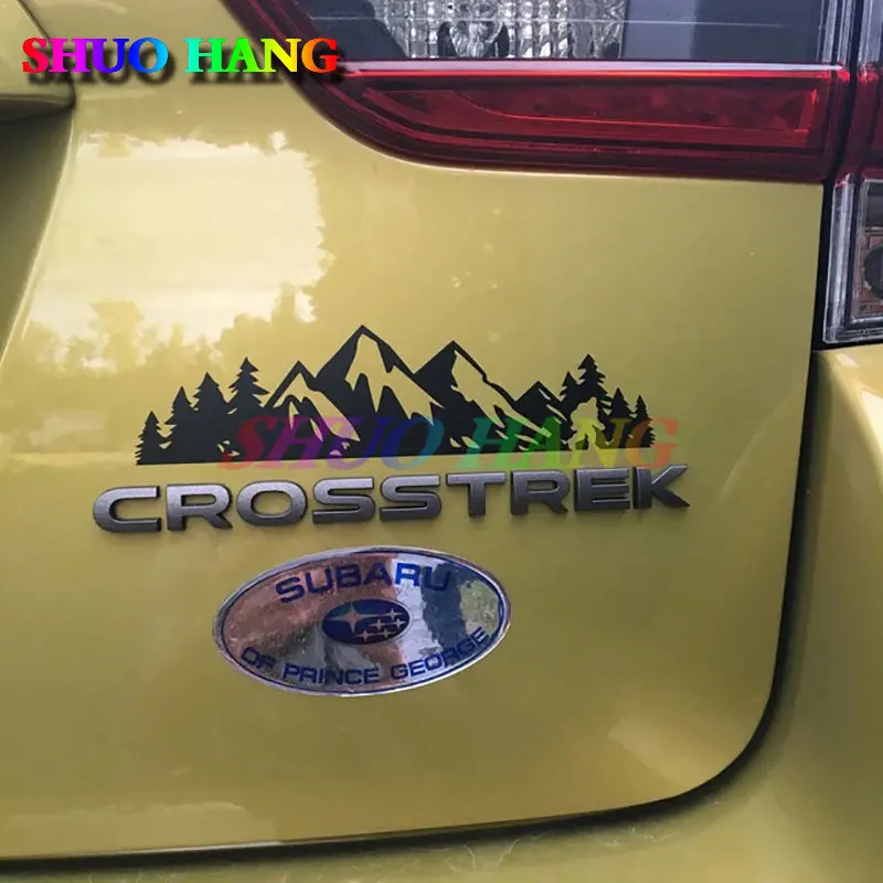 Sasquatch الأشجار الجبلية الشارات ، شعار سيارة ديكور ملصقات الرسم ل سوبارو 'فورستر CrossStrek Outback صعود الملحقات