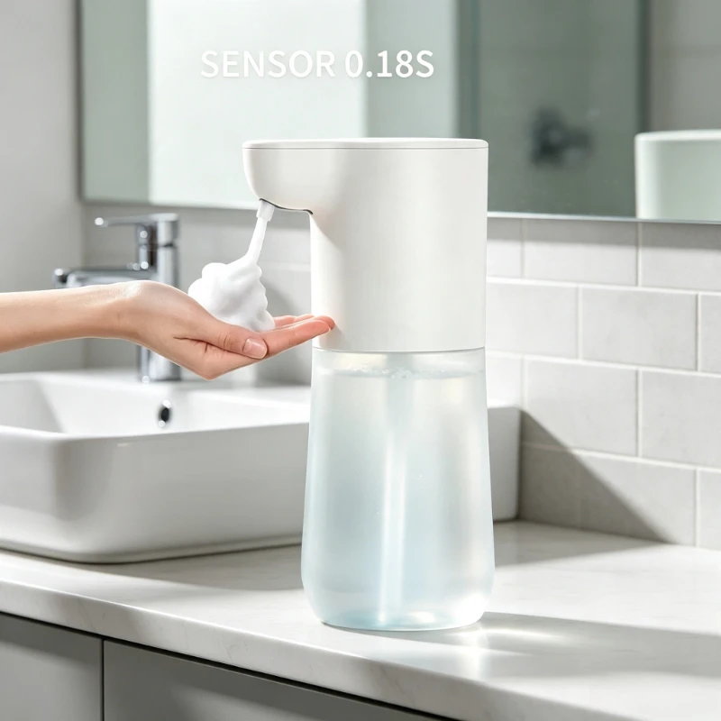 Automatic Sensor Foam Dispenser Touchless Type-C Charging Capacity Smart Liquid Soap Dispenser Infrared Sensor Soap Dispenser