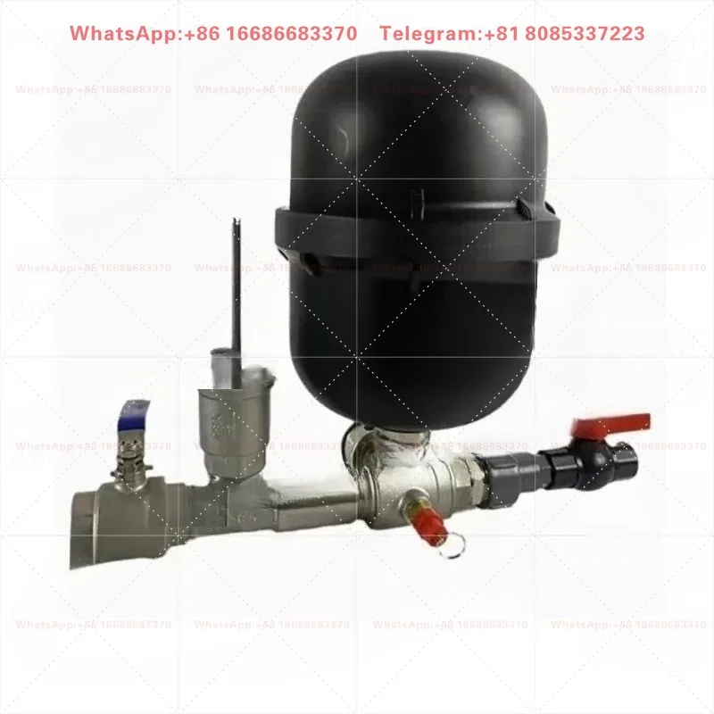 1-inch Stainless Steel Single Valve Hydraulic Ram Pump Water Hammer Pump for Creek River Dam Water Pumping