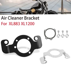 Motorcycle Air Filter Cleaner Support Bracket Kit Compatible with Harley Sportster XL883 XL1200 XL 883 1200 XLH Models 1988-2006