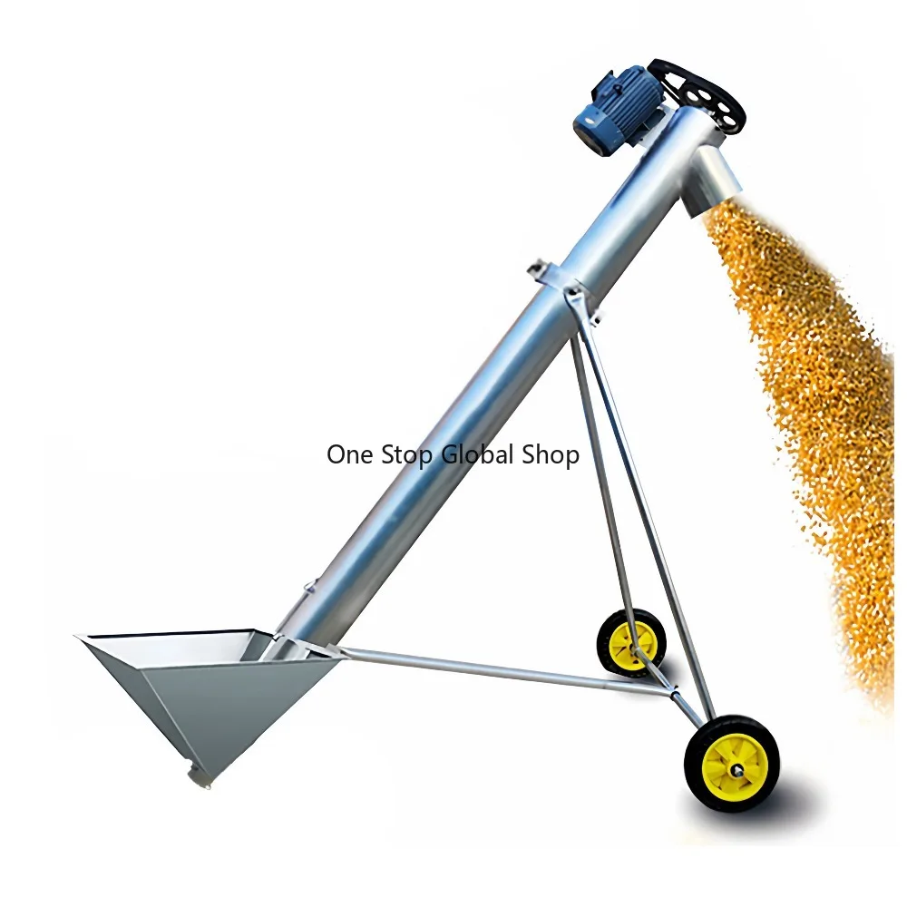 Galvanized Screw Conveyor Elevator  Automatic Feeding Machine for Grain Pellets Feed  Small Farm Auger Conveyor System 2-8m