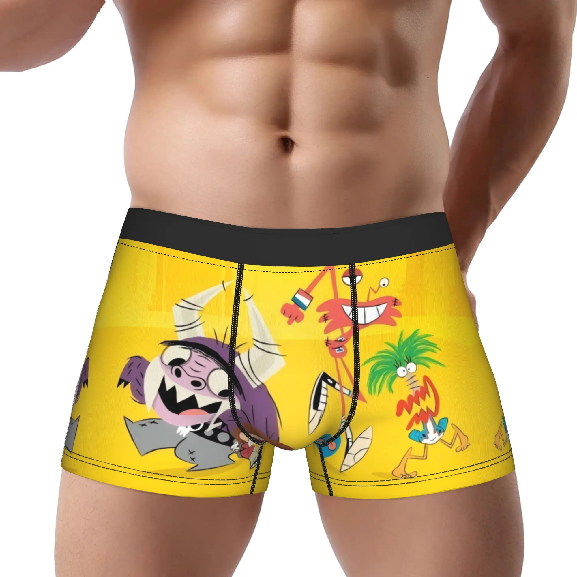 

Мужские трусы-боксеры Fosters Home for Imaginary Friends: дышащие, вентилируемые шорты