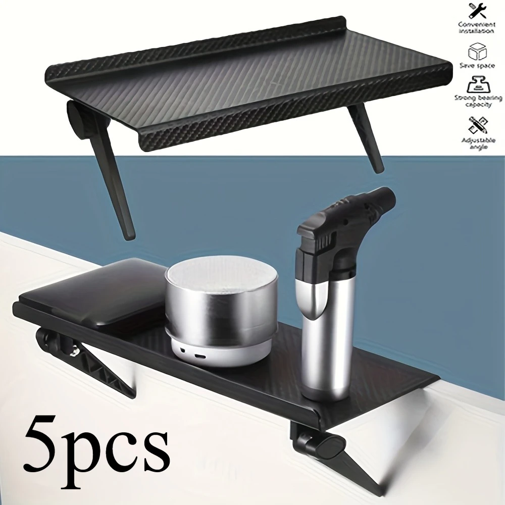 5pcs Hot Selling Computer and TV Screen Storage Rack, Wireless Router Set-Top Box Rack, Non-Hole Storage Rack Artifact