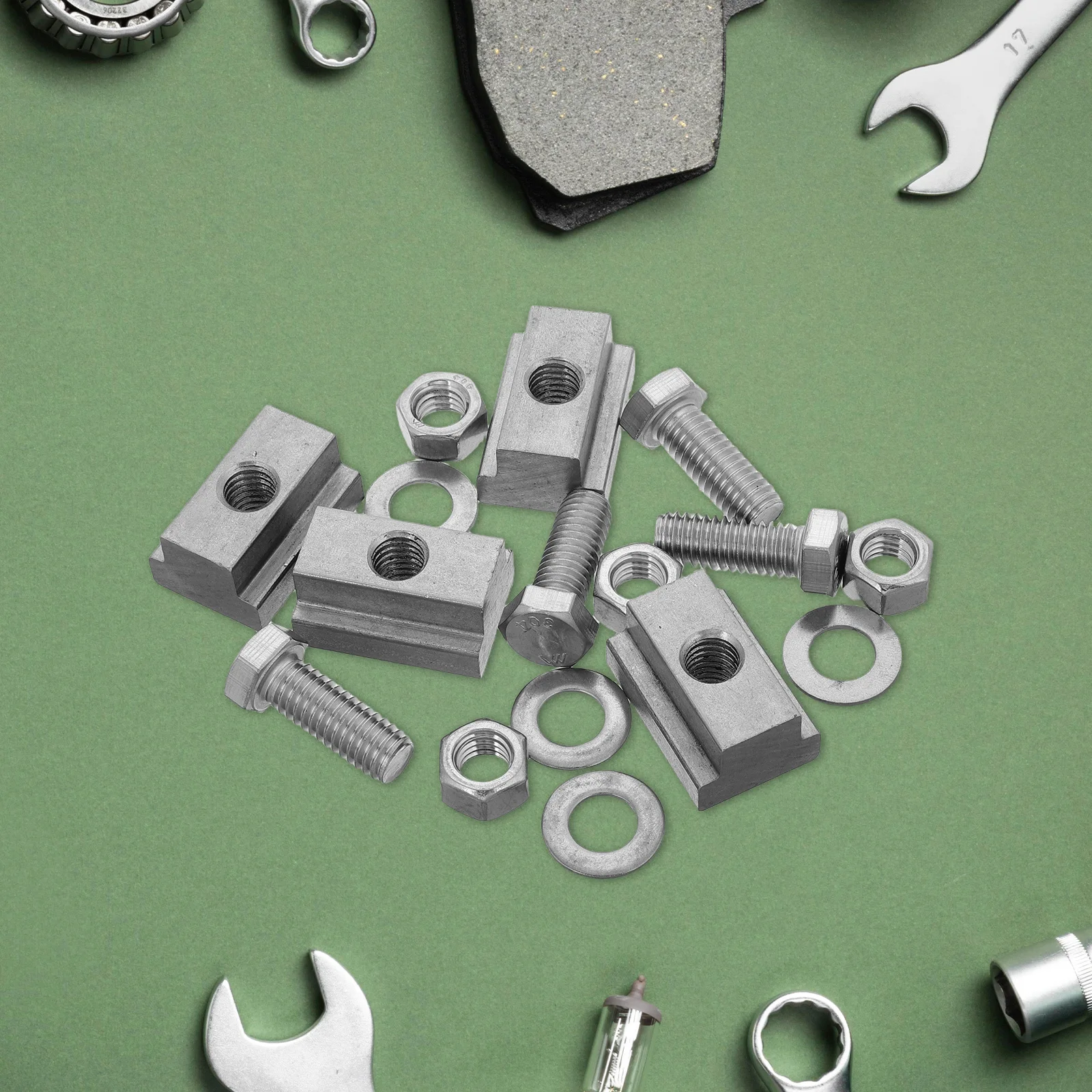 

4Sets Drag Caravan Rail Nuts T Slot Compatible with Truck Bed Deck Cleats Rack Mounting System Stainless Steel Tie Down Kit