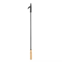 80cm Steel Fireplace Fire Hook Portable Bonfire Poker Stick Fireplace Tool Fire Stick for Outdoor Barbecue Wood Stove Camping