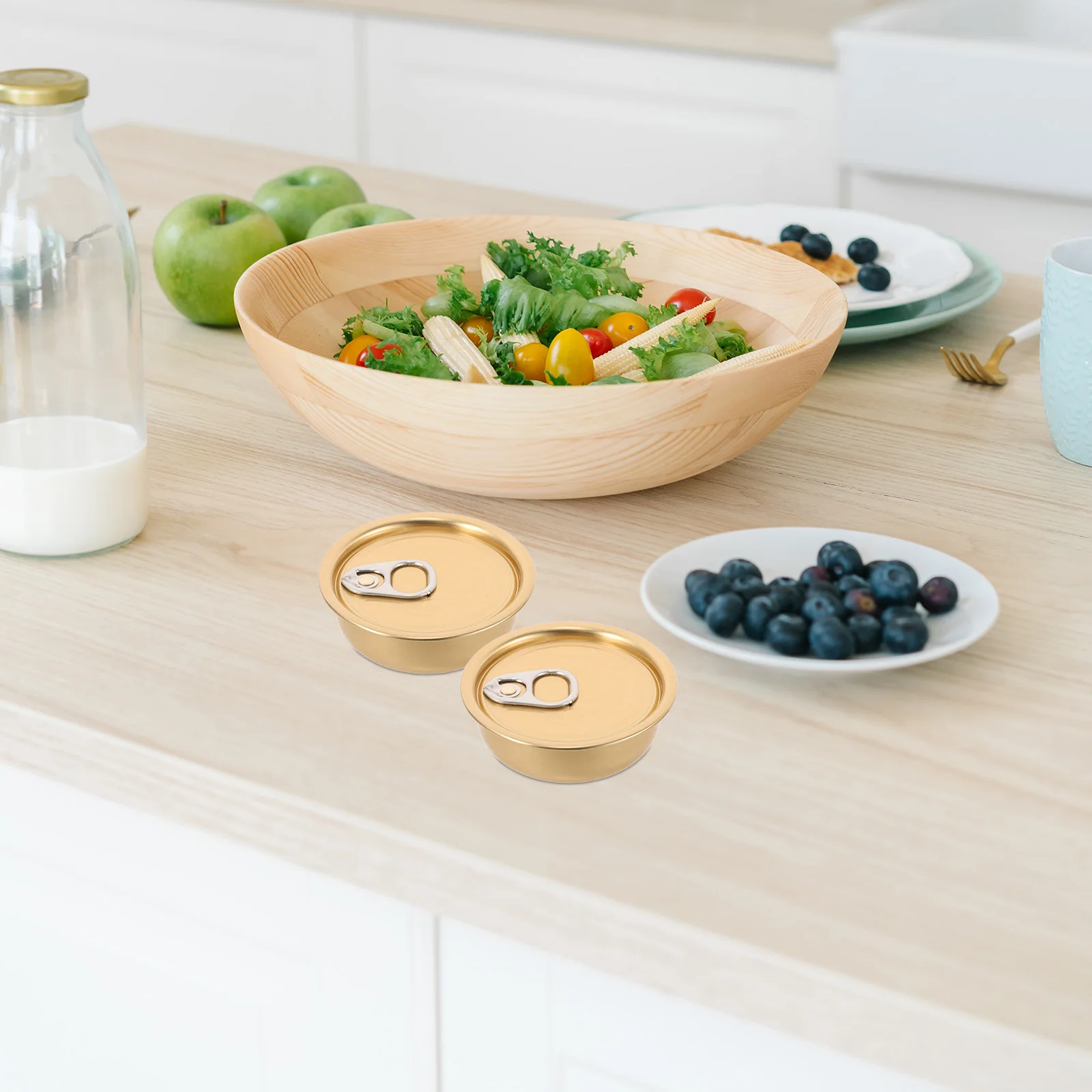 

12 Pcs Cans Metal Tinplate Empty Tins Seal Small Candy with Lids Round Aluminum