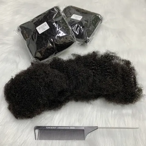 1Pc/30g 브라질 레미 벌크 헤어 씨실 없음 아프로 킨키 컬리 인간 헤어 벌크 브레이드 익스텐션 Locs Braids 용 Natural Hai