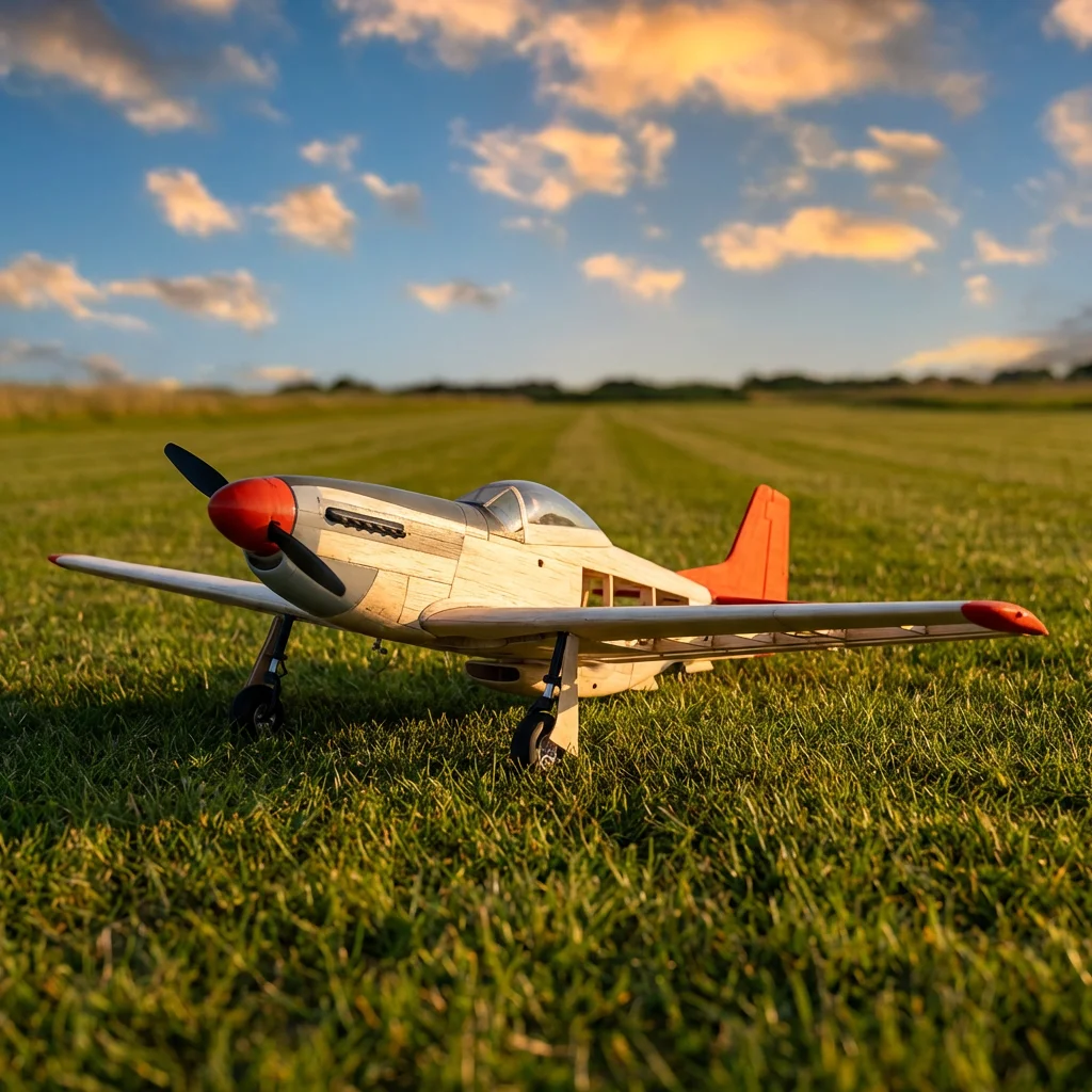 NEW P51 Mustang RC AirPlanes Laser Cut Balsa Wood Airplane Kit Frame Wingspan 1010mm  Model Building Kit