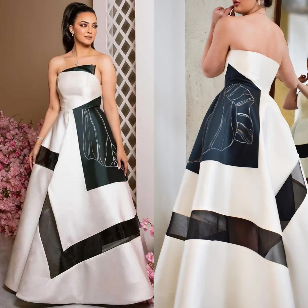 Customized S Draped Valentine's Day Ball Gown Strapless Bespoke Occasion  Long Dresses