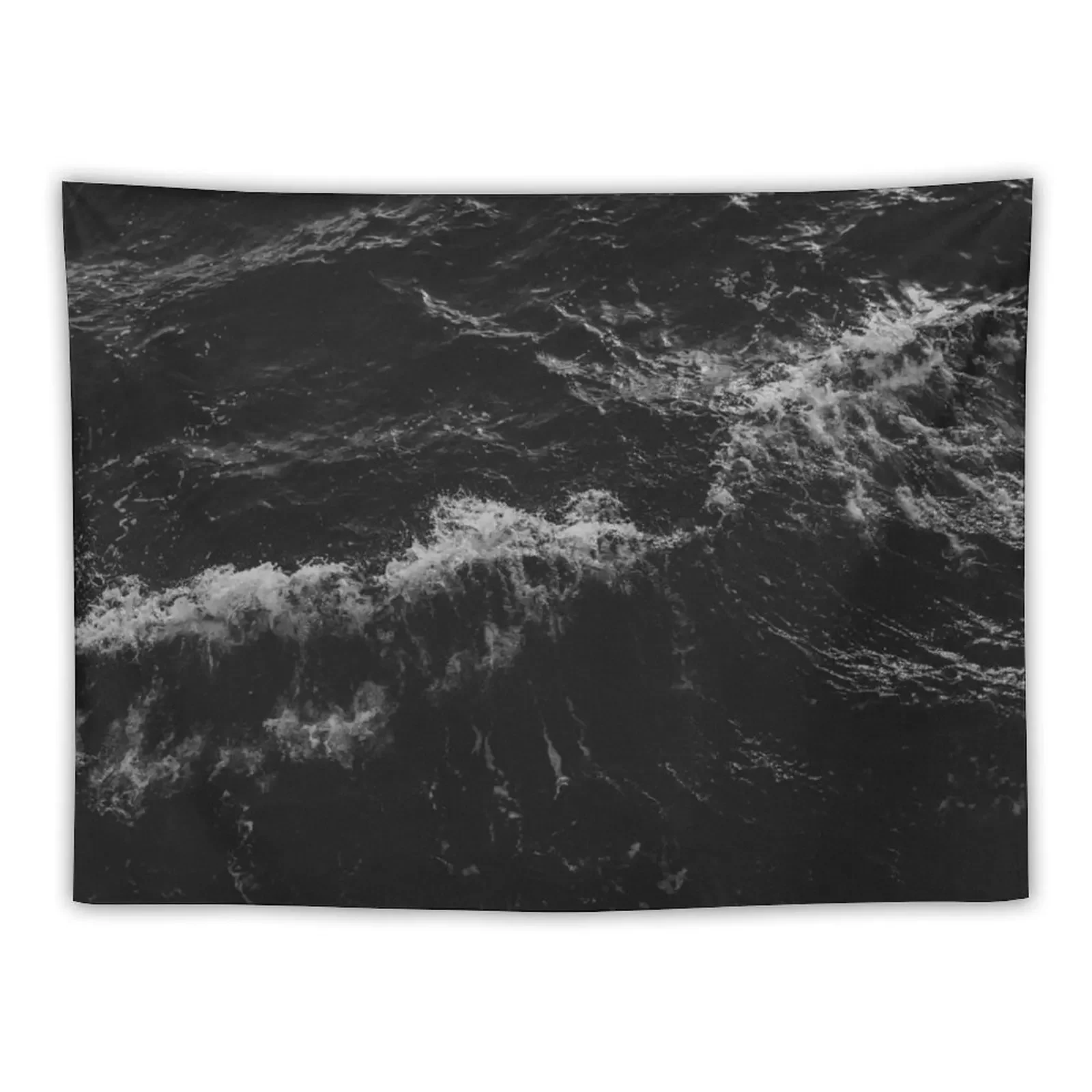 

Dark Ocean in Black and White Tapestry Decorative Wall Mural Home Decor Aesthetic Tapestry