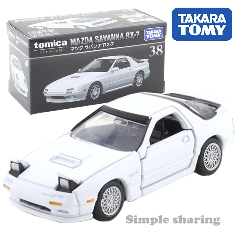 Takara Tomy Tomica Premium 38 Mazda Savanna RX-7 Scale 1/61 Car Hot Pop Kids Toys Motor Vehicle Diecast Metal Model