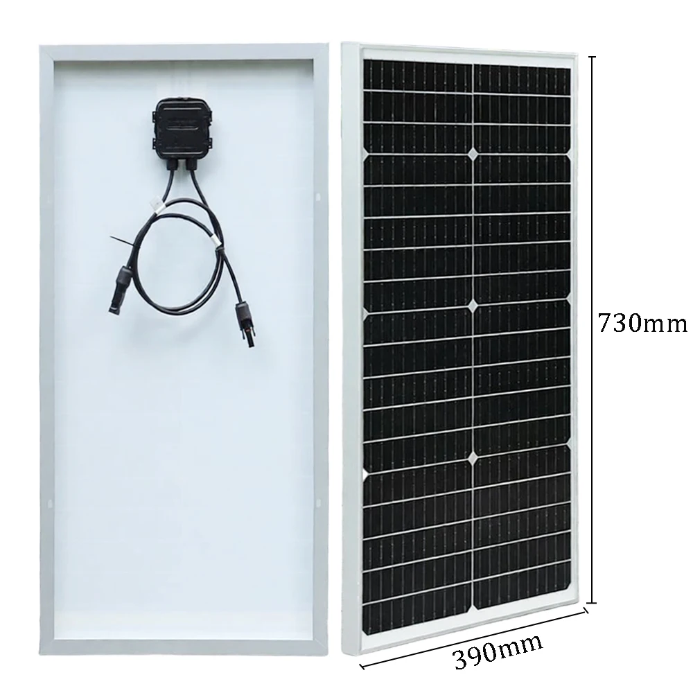 12v panel słoneczny hartowane szkło sztywny panel fotowoltaiczny 12v ładowarka bateria kemper RV łodzi dach dom mono komórka dioda bypass UE magazyn DHL wysyłka — zdjęcie produktu 3