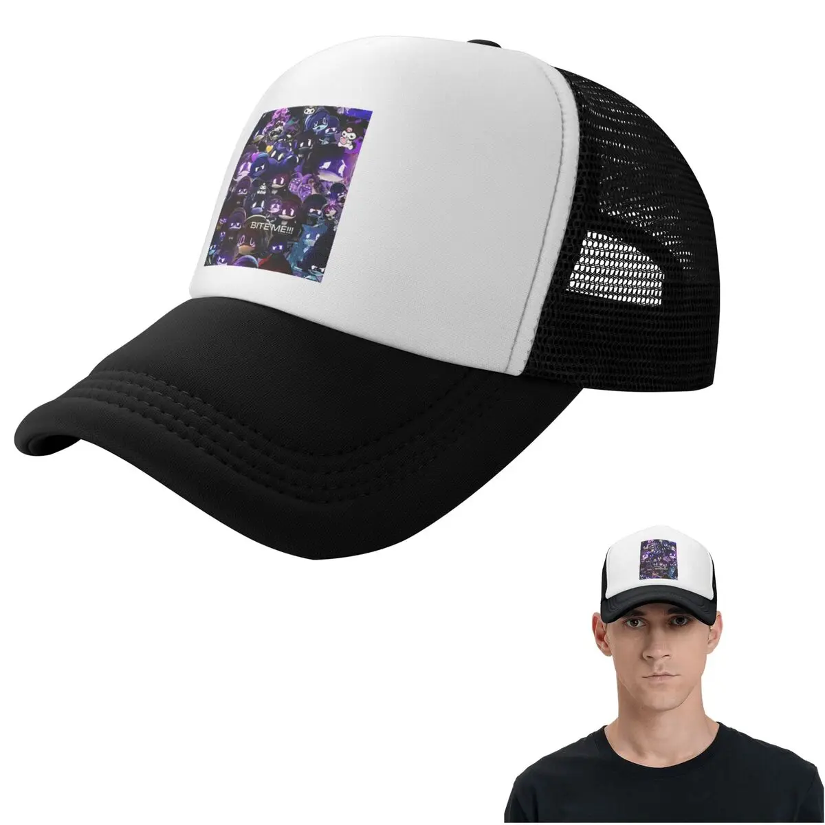 Murder Drones Uzi Collage Cap Fashion Mesh Baseball Caps Adjustable Hat Hip Hop Summer Unisex Baseball Hats