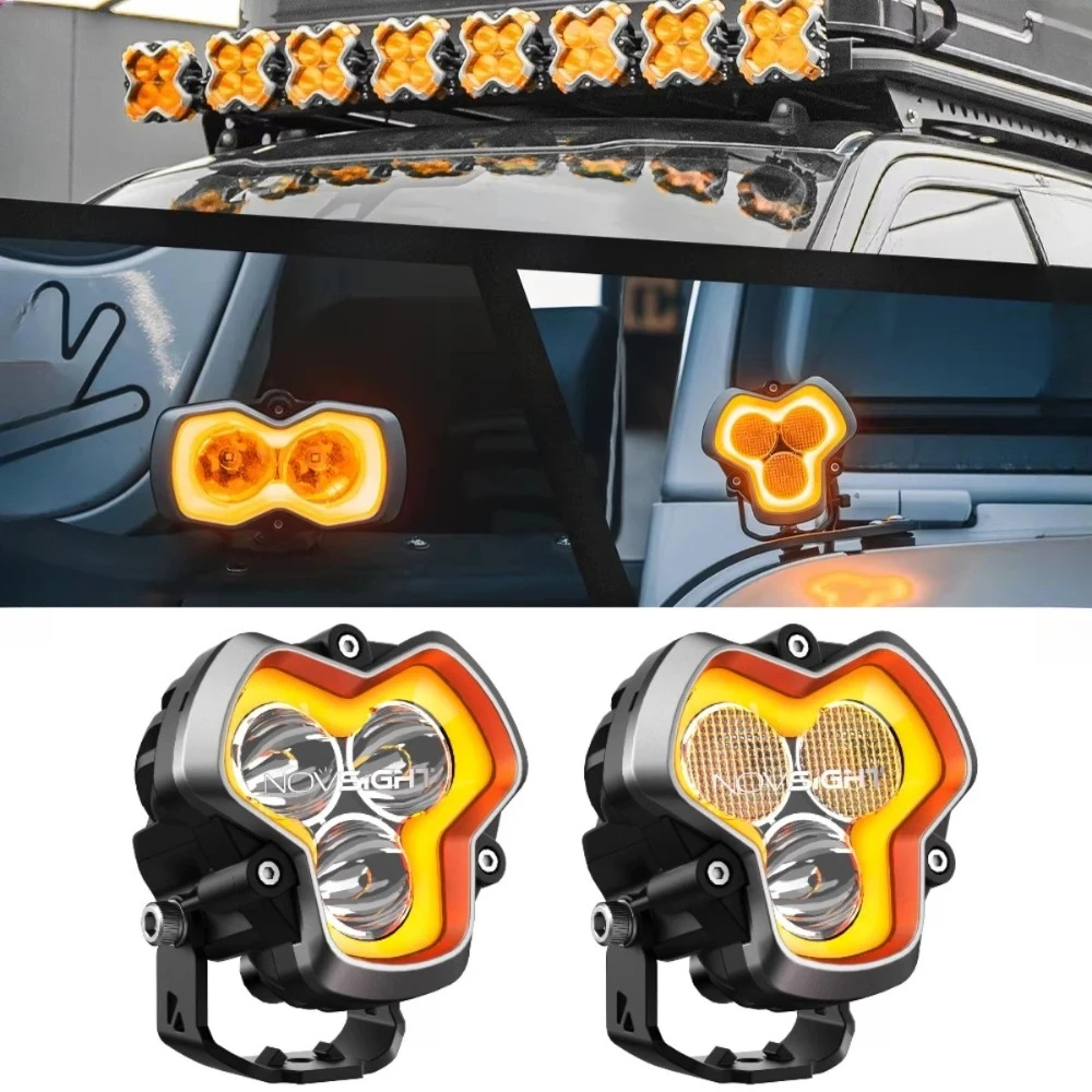 Halo Series Standard Edition 4x4 Off-road Spotlights for Ford Bronco for Jeep Wrangler for Tank Front Bar A-pillar Roof Lights