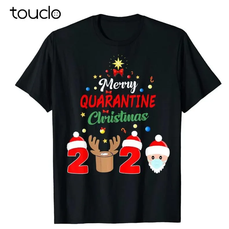 Merry Quarantine Christmas 2020 Xmas Holidays Gift T-Shirt unisex