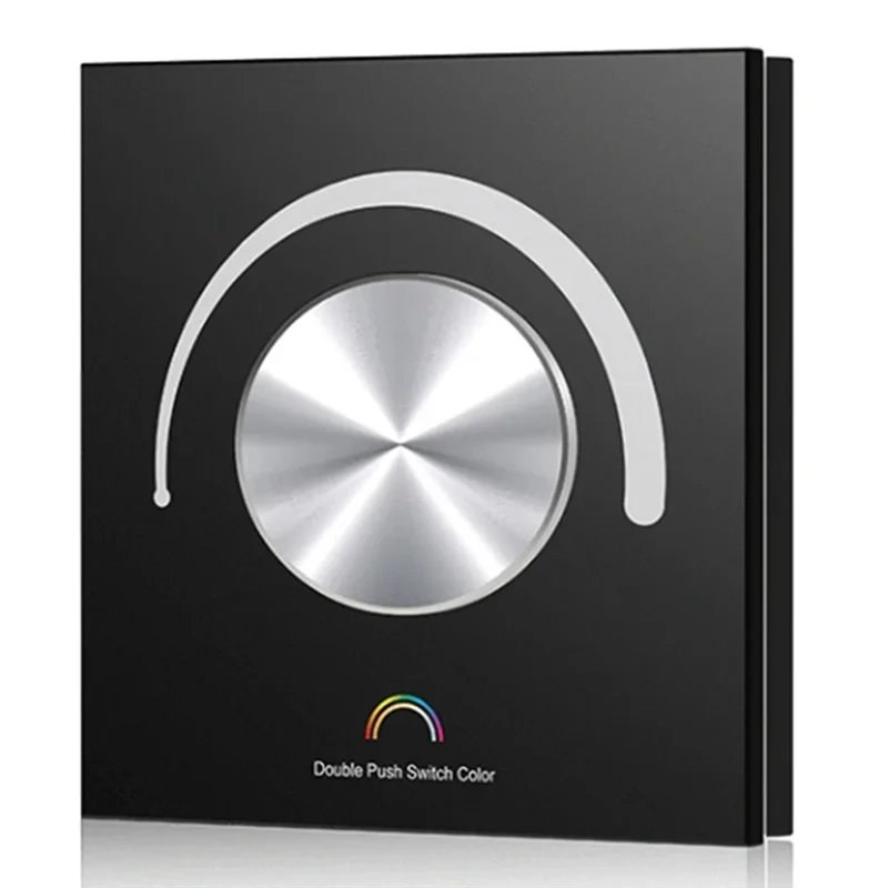 

AS62 Поворотная стеклянная панель Светодиодный контроллер постоянного напряжения DC 12 В 24 В Умный диммер WIFI TUYA APP Облачный диммер управления