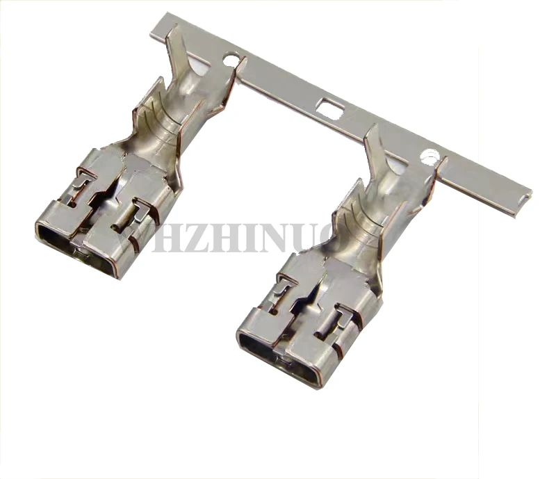 

10/20/50Pcs 7116-3251 7116-3250 Cable Lugs Set Flat Plug Sleeves Brass Electrical Cable Connectors 9.5mm for Car Motorcycle