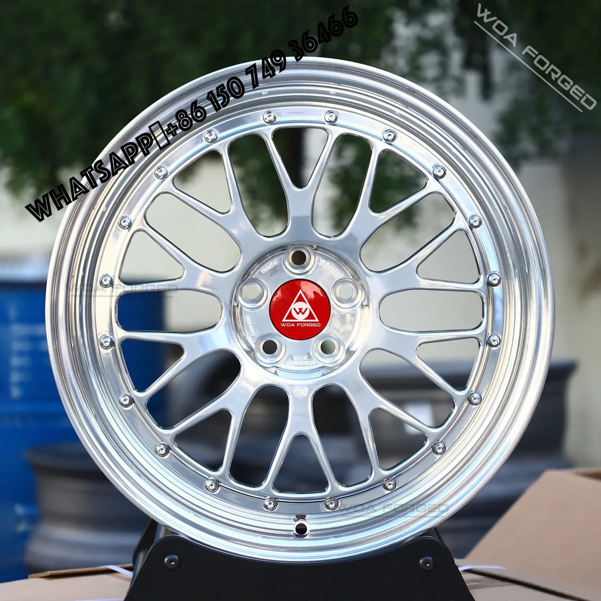 

6061-T6 Custom Forged Lightweight 2PC Design Alloy Wheel Rims Polished Brushed Chrome 40mm ET 25mm ET 98mm Aluminum for BMW M2 N