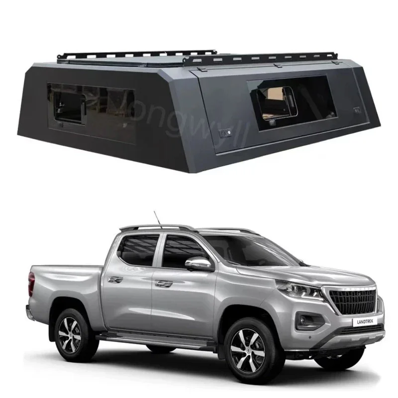 High Quality Hard Aluminum Alloy Hard Top Canopy Smart Cap With Key Lock For Landtrek Land Cruiser Pickup Waterproof