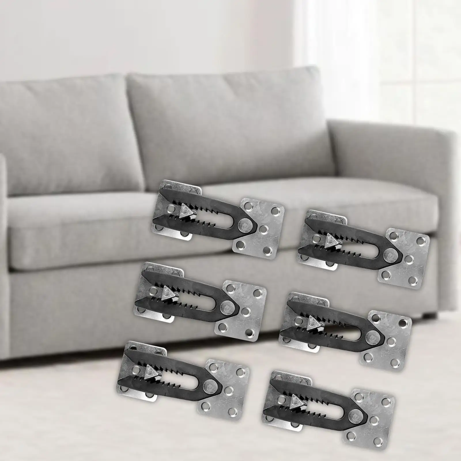 6 Pieces Sectional Couch Connectors Bracket Simple Using Fasteners Accs Hardware Metal Buckle Connector Professional Couch Snap