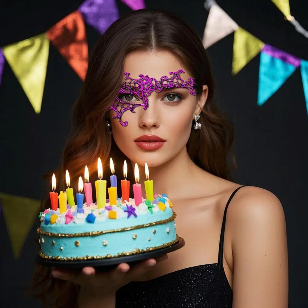 Masque de lunettes Sexy pour femmes, demi-visage vénitien en dentelle, masques de fête à un œil, Costume de carnaval, bal de promo