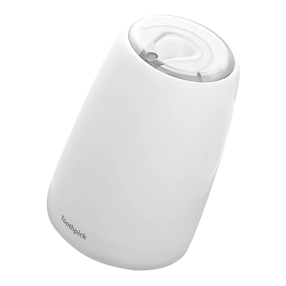 

and Press The Toothpick Box Toothpicks Automatic Pop-up Dispenser Manual Holder White