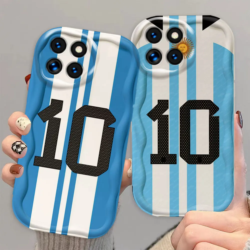 Football Uniform Numbers 10 7  11 29 Cream White Curve Mobile Phone Case Cover For REDMI NOTE 13 12 12S 11 11T 11S 8 PRO PLUS 5G