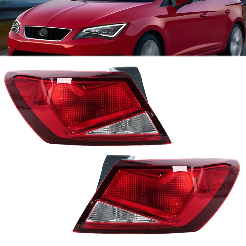 

Задняя фара с боковой подсветкой, внешняя лампа без фонаря для Seat Leon 2013, 2014, 2015, 2016-2018, автомобильная задняя фара, сигнал поворота, тормоз