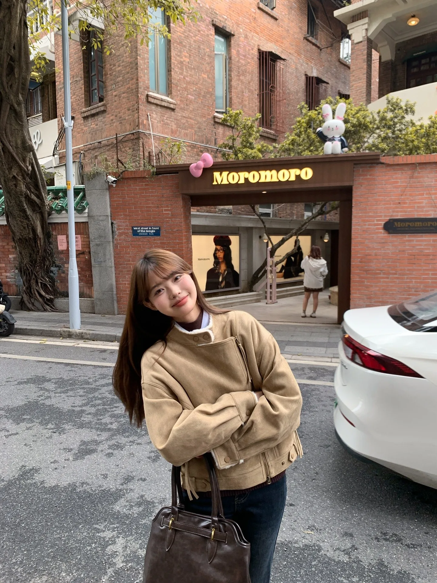 

Высококачественная женская замшевая куртка в стиле ретро, осенне-зимняя уникальная верхняя одежда для похудения, крутая корейская теплая одежда