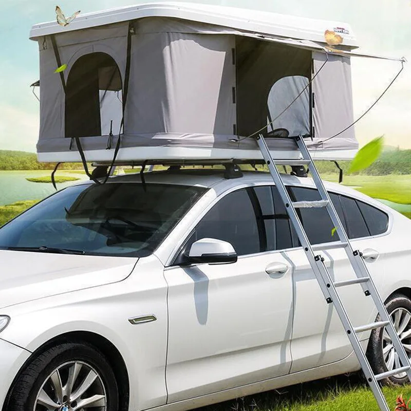 Outdoor camping, camping, car mounted tents, self driving equipment, two person hydraulic fully automatic SUV roof tents