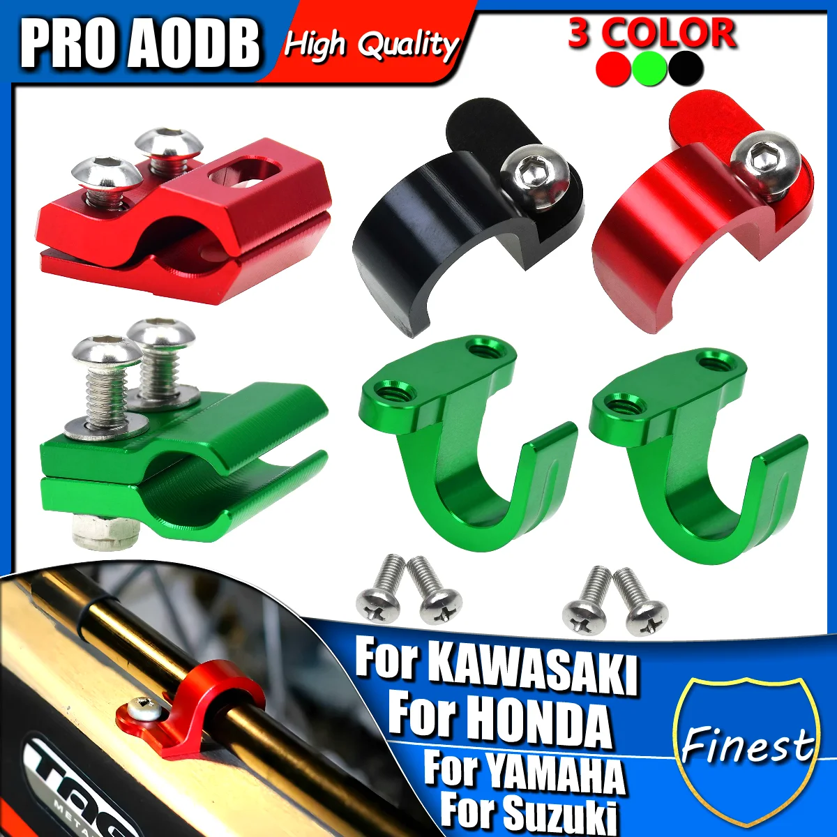 

Precision-Made Rear Brake Line Holder Hose Clamp for Honda CRF CR XR for YAMAHA WZ WR for SUZUKI RM RMZ DRZ for KAWASAKI KX KLX