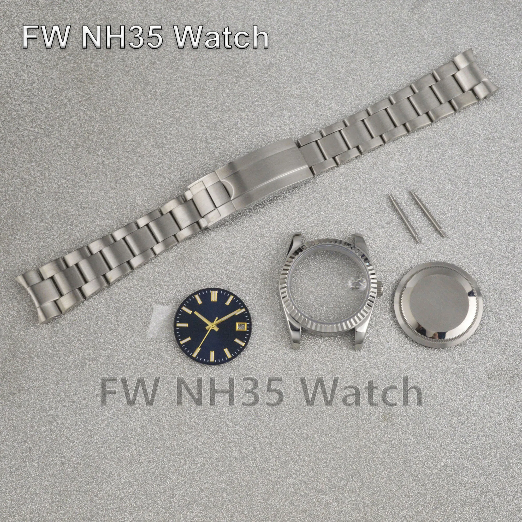 36mm/39mm NH35 Case for Datejust Series Watches Sapphire Glass Stainless Steel Case fit NH34/35/36 Movement modification Parts