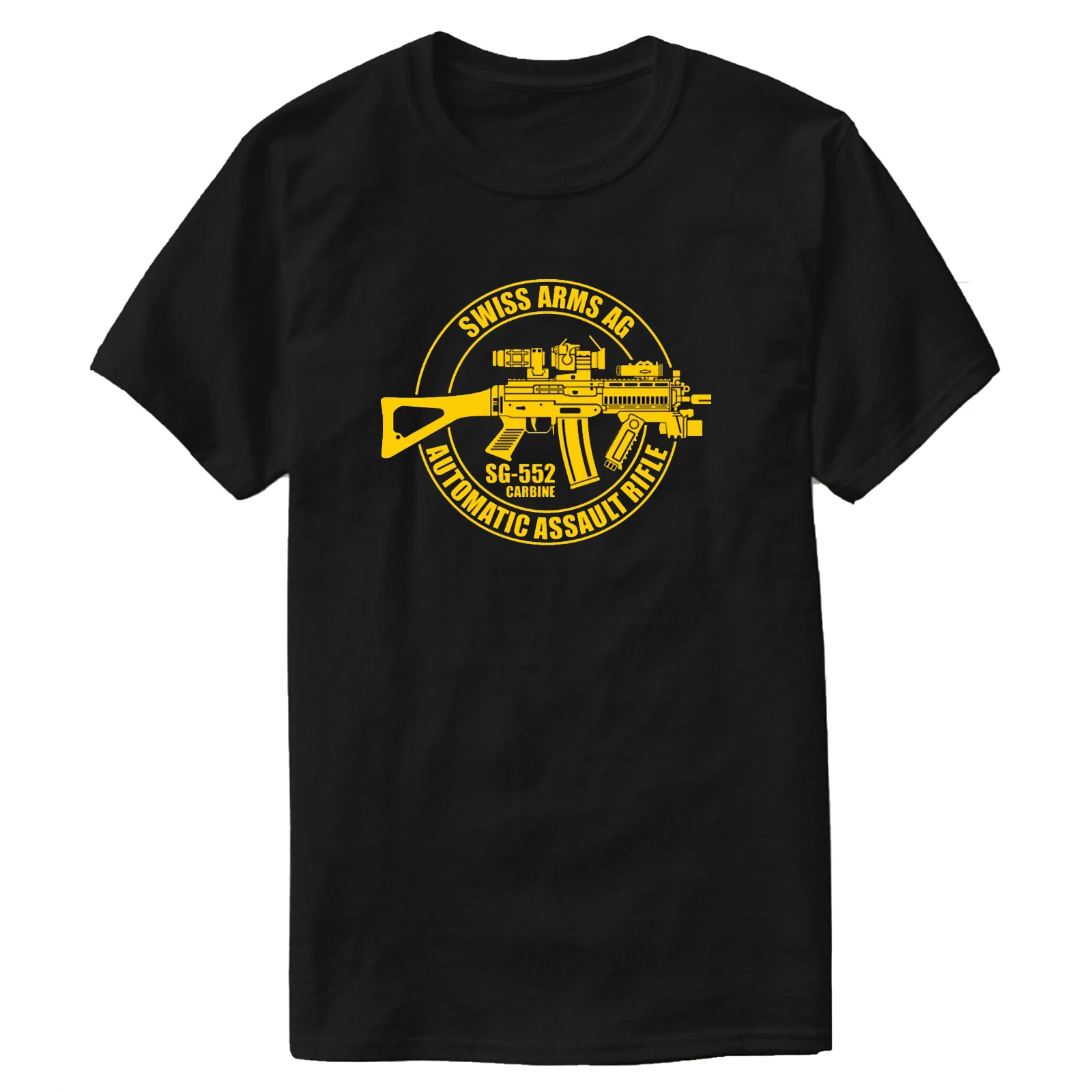 

SG 552 Carbine Swiss Automatic Assault Rifle T-Shirt 100% Cotton O-Neck Short Sleeve Summer Casual Mens T-shirt Size S-3XL