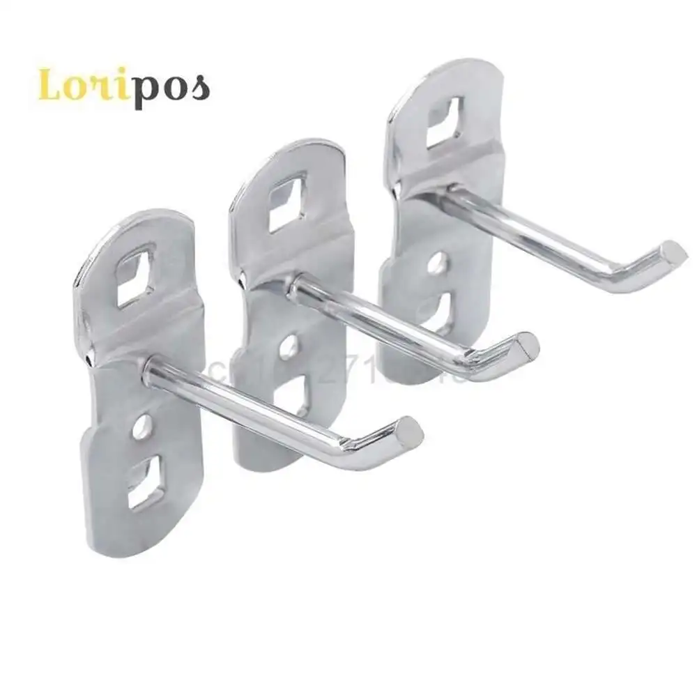 

Metal Wall Shelf Mounting Hook Tool Holder Hanger Display Pole Shelf Brackets Hole Wall Shelf Accessory Hanger Display Rack Hook