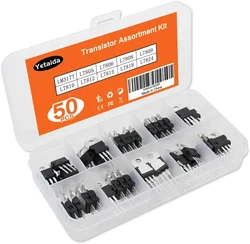 Kit de regulador de voltaje, caja LM317T, L7805, L7806, L7808, L7809, L7810, L7812, L7815, L7818, L7824, circuito integrado, 10 valores, 50 unidades