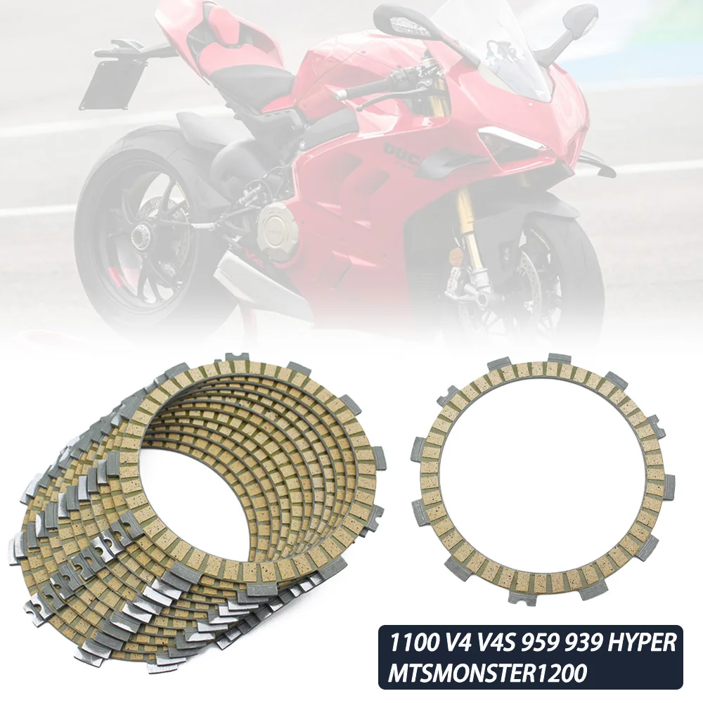 

Motorcycle Friction Clutch Plates Disc For DUCATI Monster Evo 1100 Diavel 1200 Multistrada MTS 1200