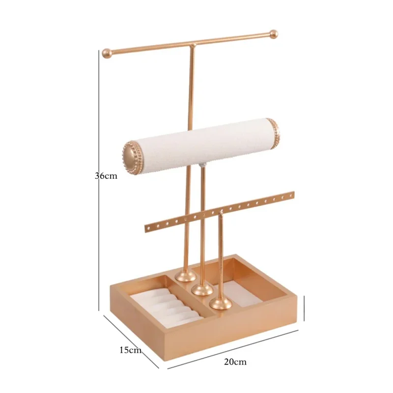 

Fashionable Luxury Jewelry Tray - Earring Display Stand & Bracelet Holder, Multi-Function Jewelry Showcase