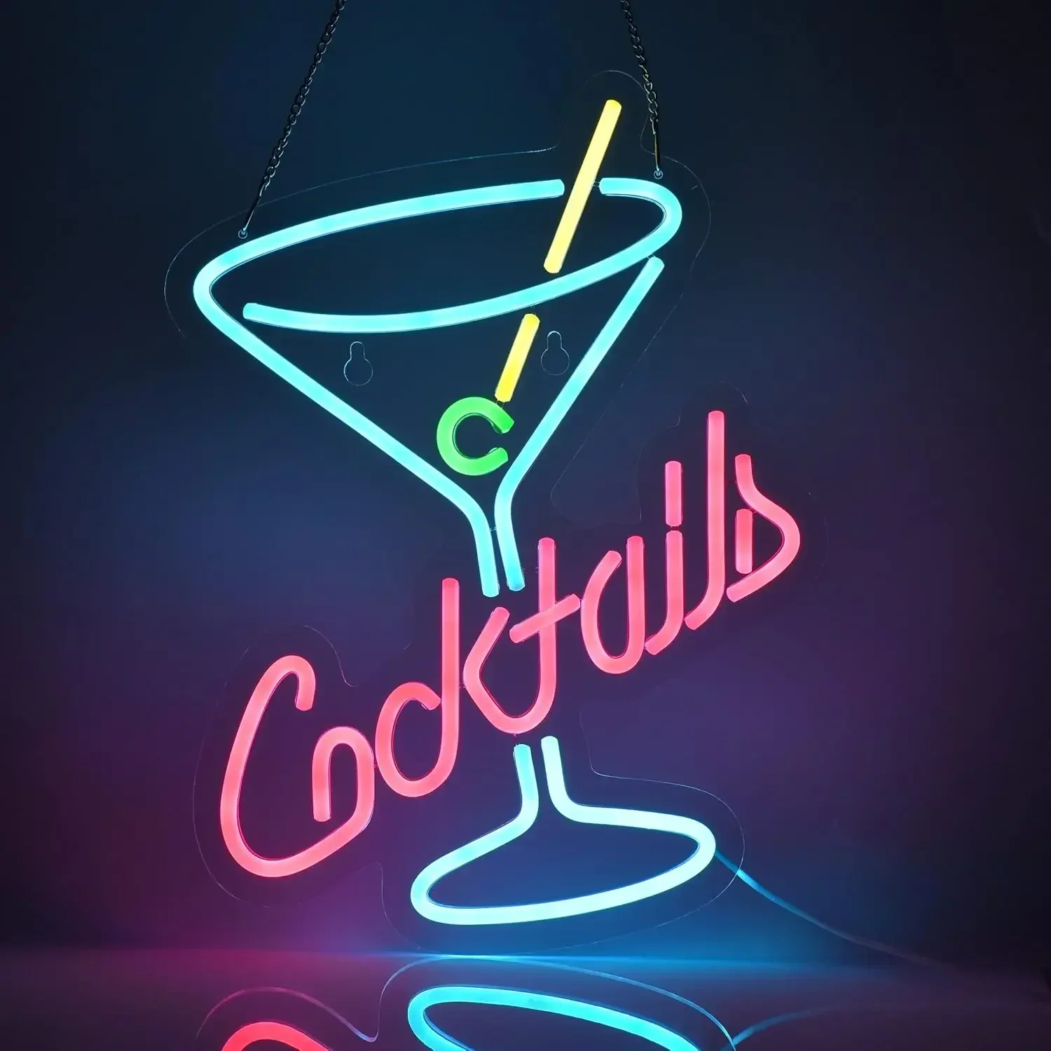 

Cocktails Tea Neon USB Powered LED Neon Lights for Man Cave Bar Bedroom Office Hotel Pub Cafe Recreation Room Club Wall Decor
