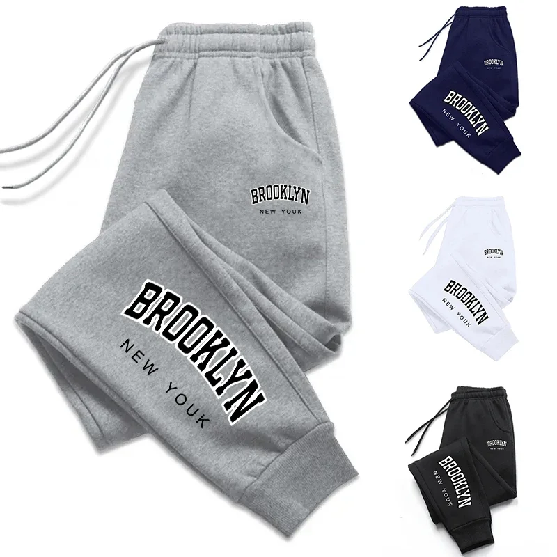 

Мужские спортивные брюки 2026 с принтом, повседневные брюки для активного отдыха, велоспорта, бега, уличная спортивная одежда