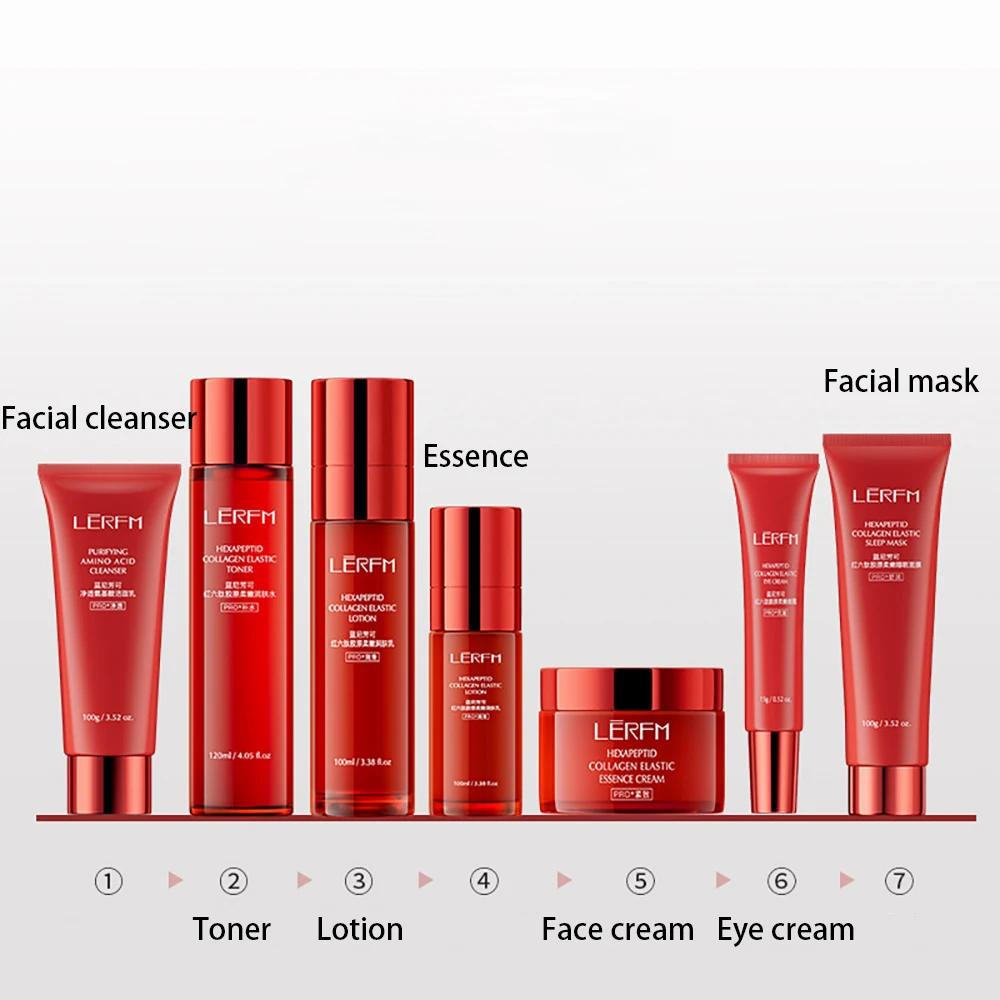 Face Cream Anti Aging Winkles Firming Repair Face Mask Facial Toner Brighten Cream Facial Cleanser Lotion Lifting Eye Cream
