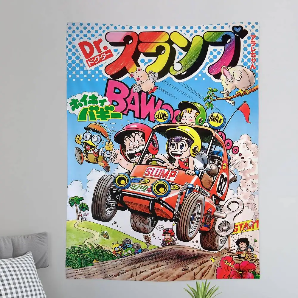 A-Arale Dr-S-Slump Cartoon Cartoon Tapestry Wall Hanging Decoration Household Home Decor